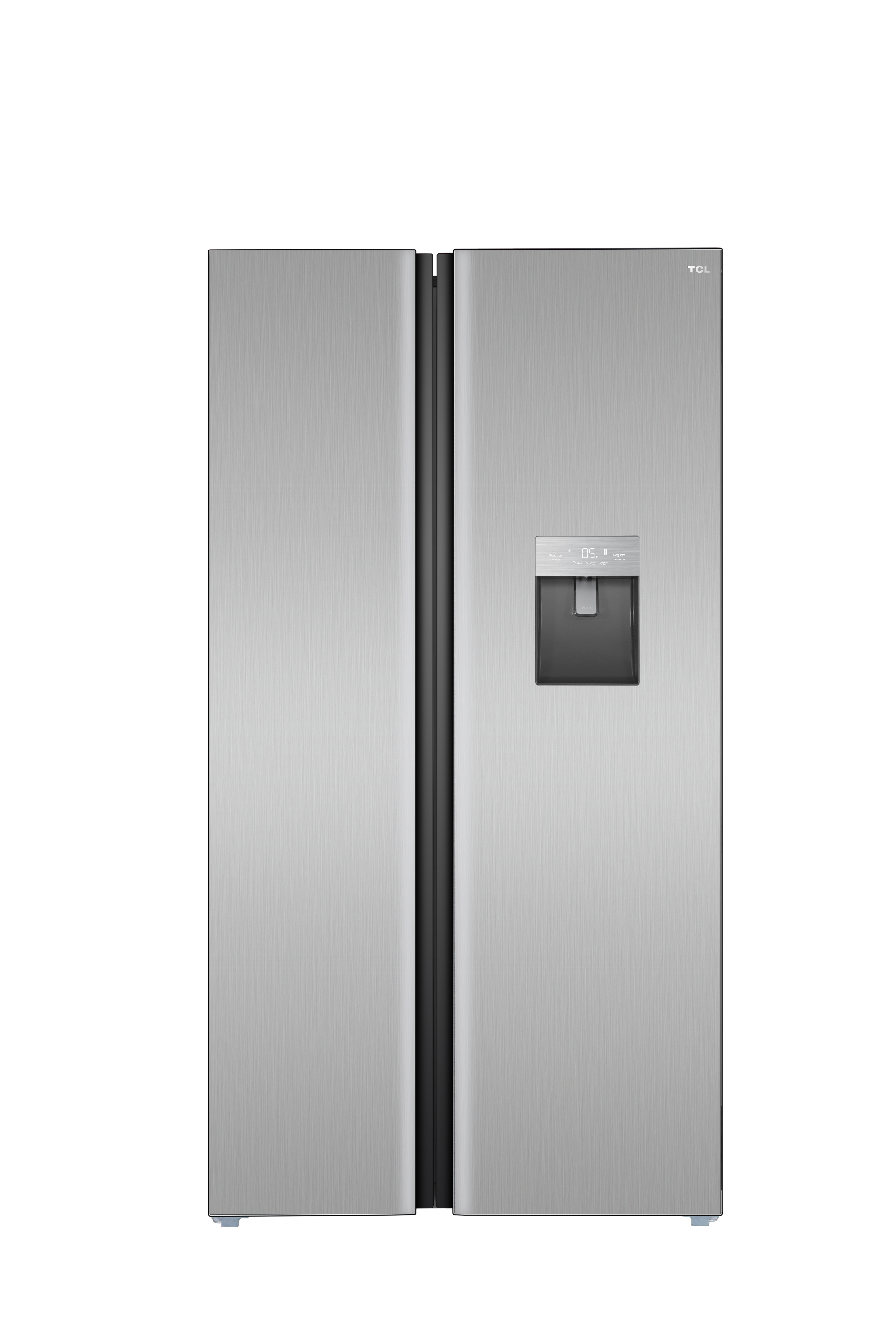 HELADERA TCL P520SB SIDE BY SIDE FRIO SECO COLOR INOX INVERTER C/ DISPENSADOR DE