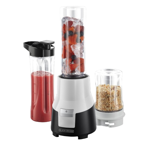 LICUADORA PERSONAL FUSION BLADE BLACK AND DECKER PB22340CL 250W C ACCESORIOS